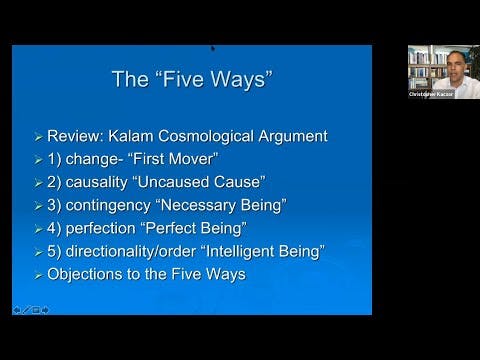 What are the "Five Ways" Thomas Aquinas argues for God's existence?